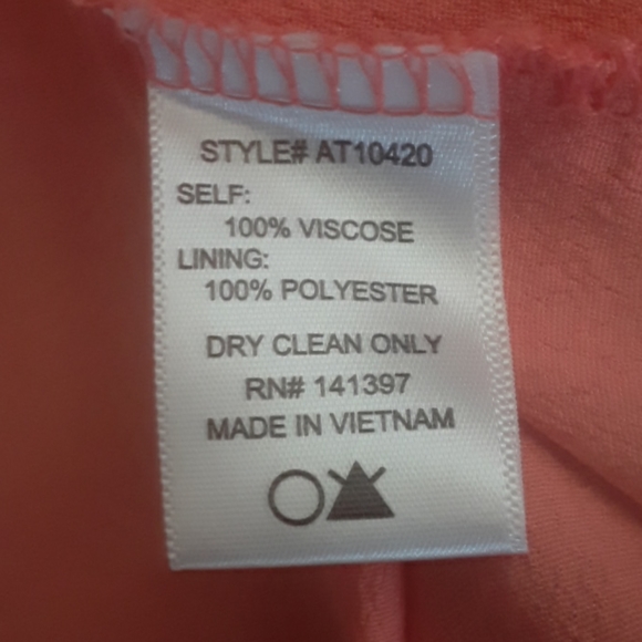 Astr pleat back swing tank top Coral - Picture 7 of 7